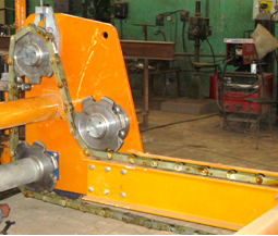 Chain Transmitting Motion To Rake